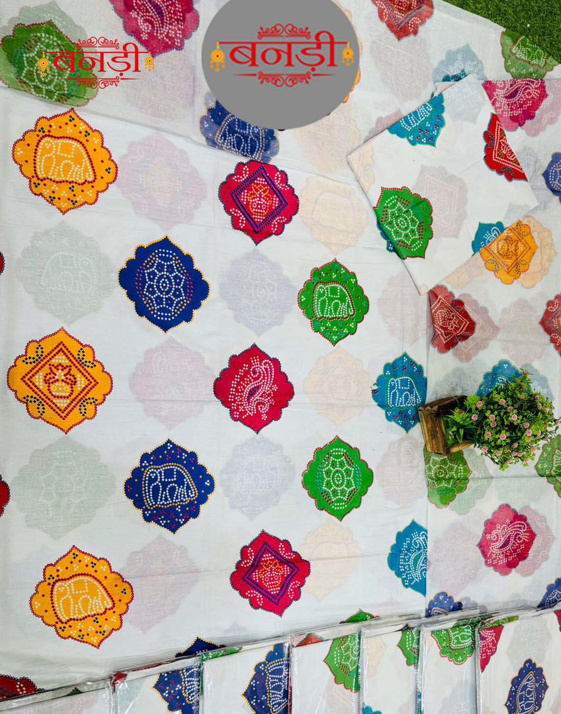 multicolor faag cotton suit