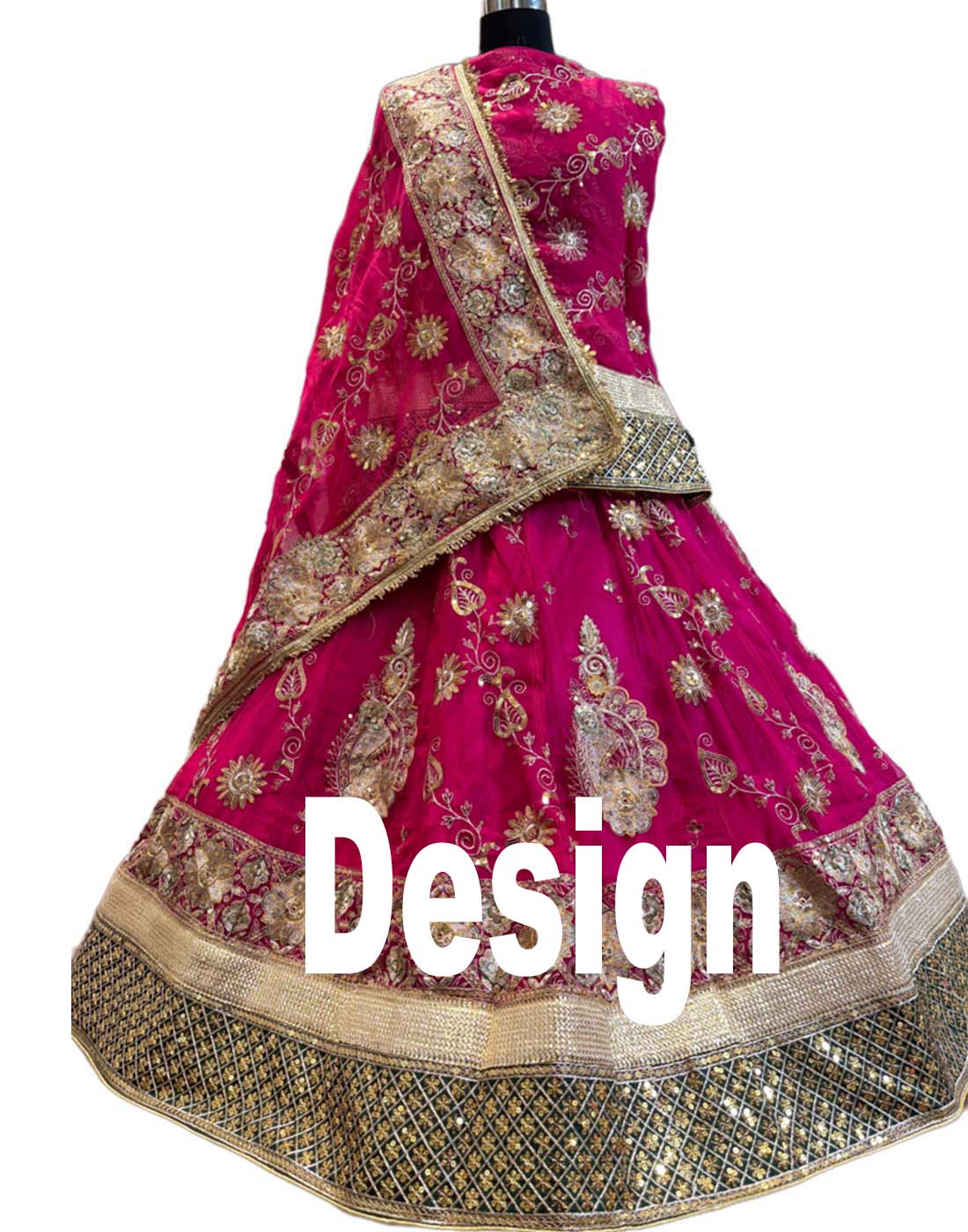 Canvas Poshak with 6.5 Meter Gher Lehanga