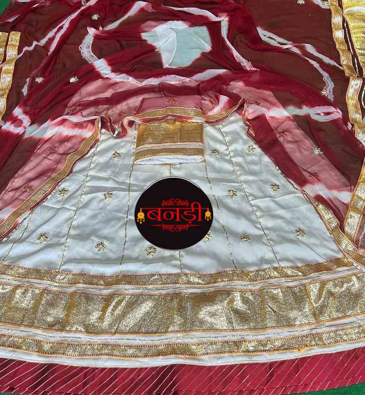 Rajputi Satan Poshak with Maroon Color Odhani