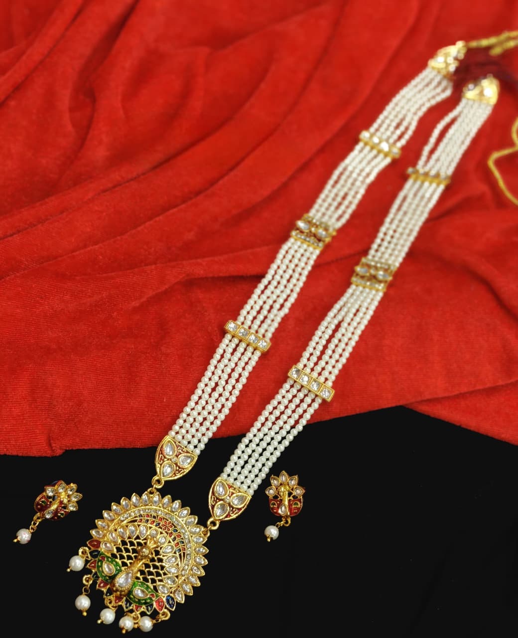 Rajputi Rani Har with Peacock Design