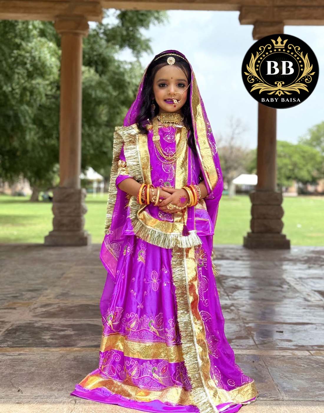 Banadi Pink Color Kids Boutique Poshak of 2025