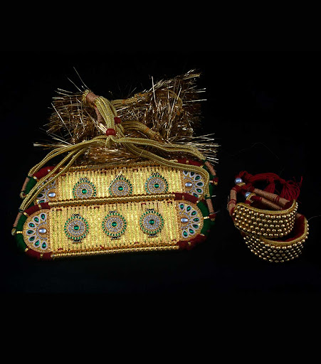 Rajputi Bajubandh and Punchi Combo Set