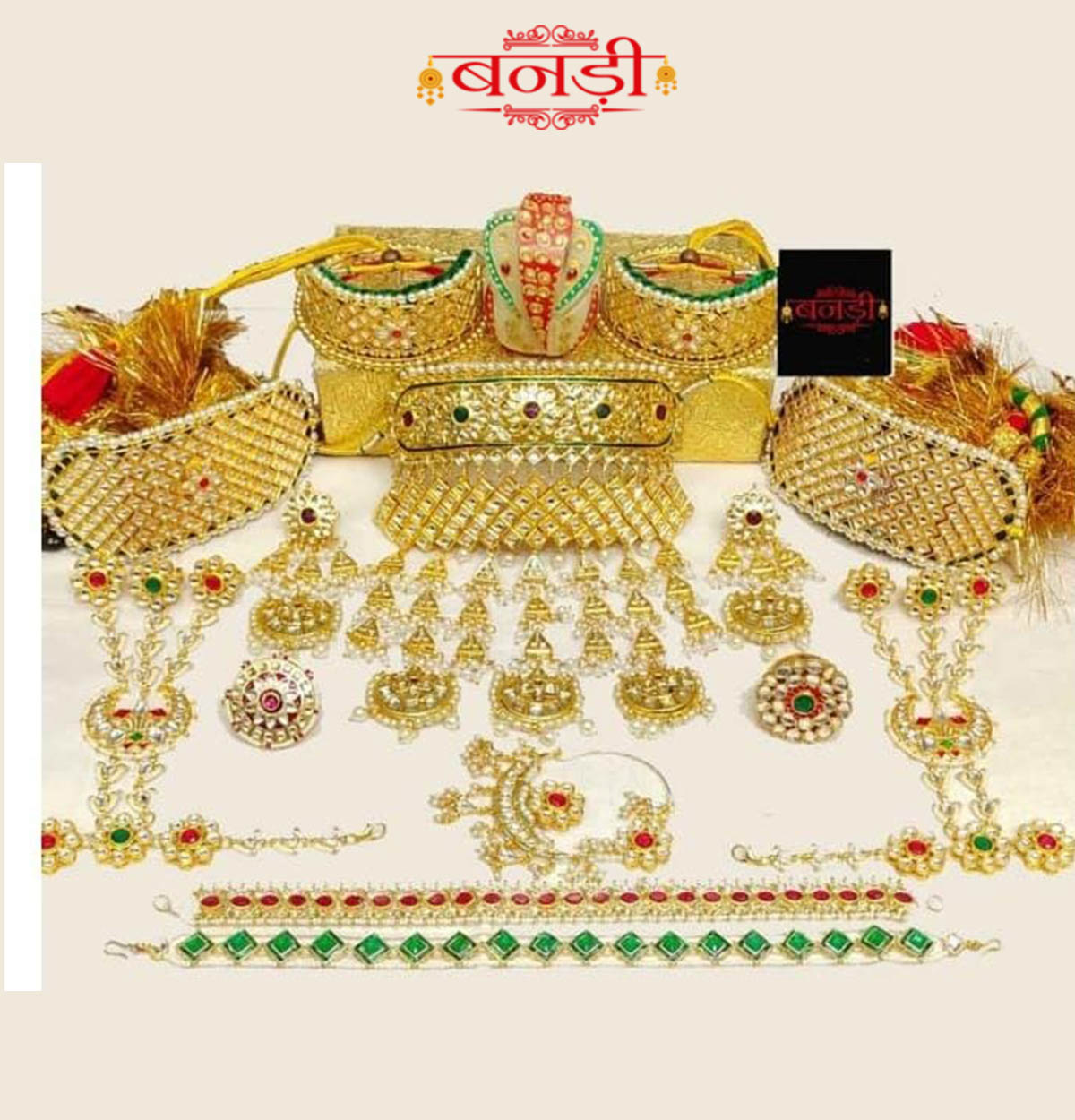 Rajwadi combo jewelry set