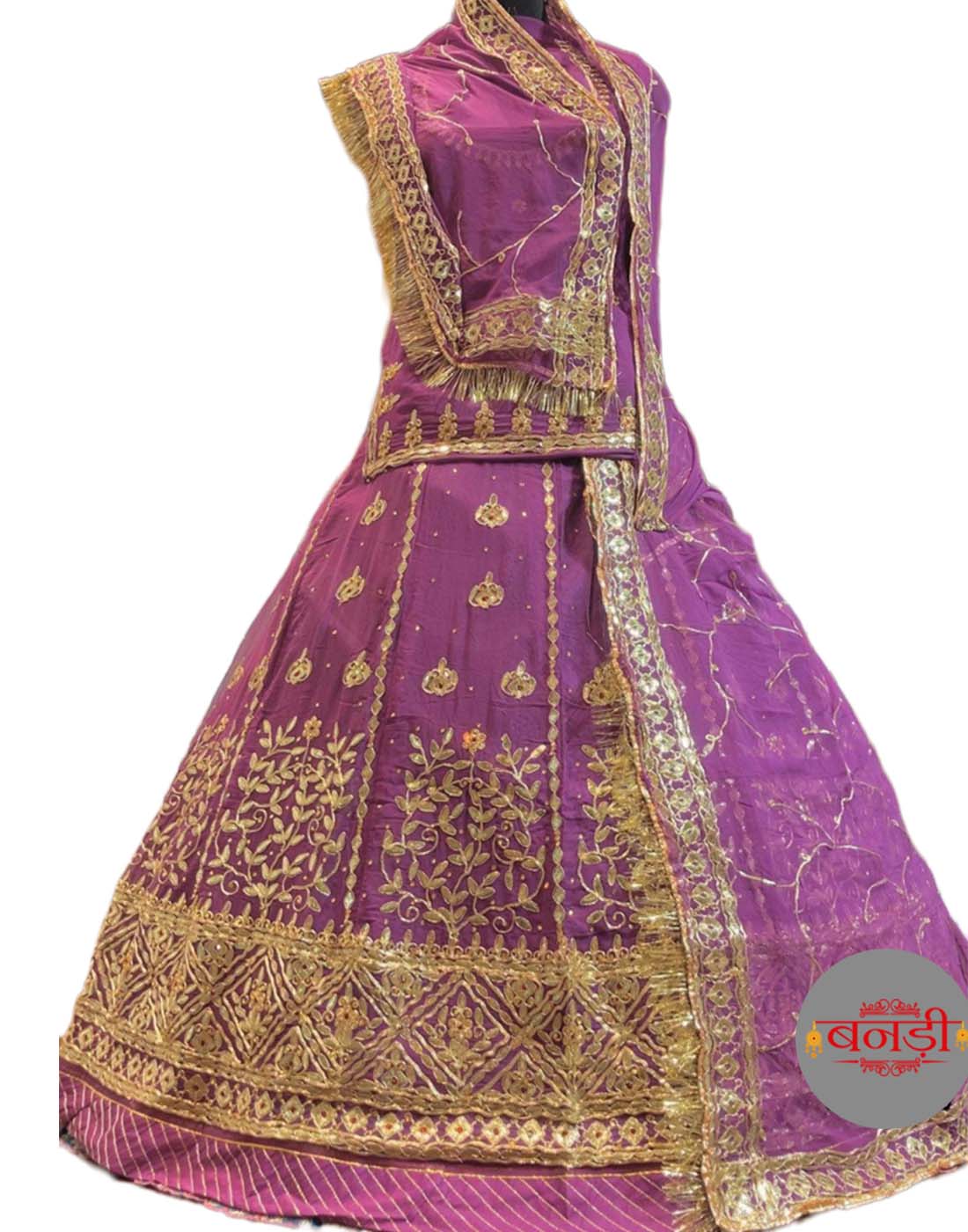 Partywear Rajputi Poshak in Gotapatti