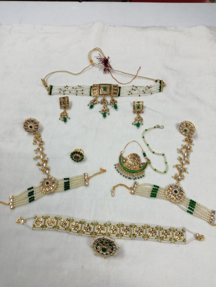 rajputi combo set jewelry with choker